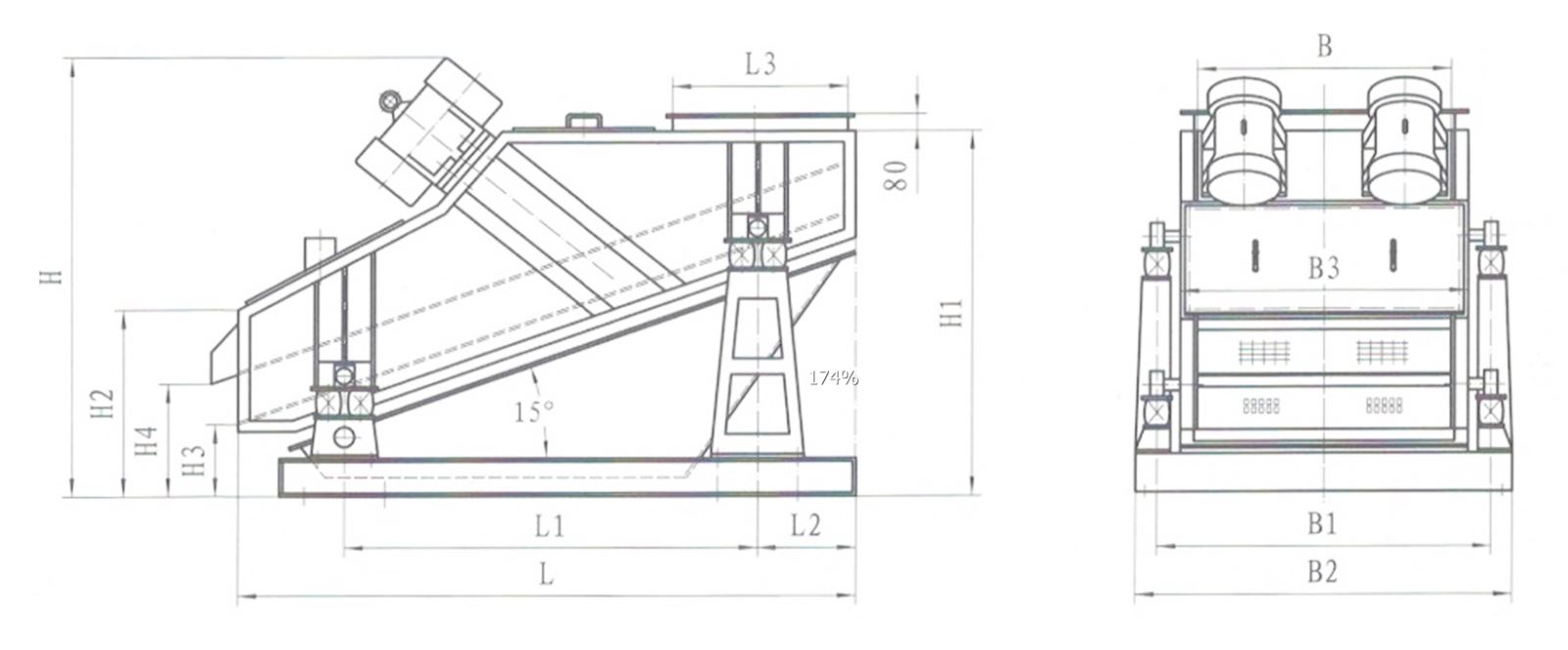 ZSG/ZKS礦用振動篩安裝簡圖-河南振江機(jī)械